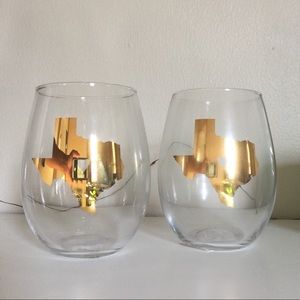 State of Mine Texas Stemless Wine Glass Set